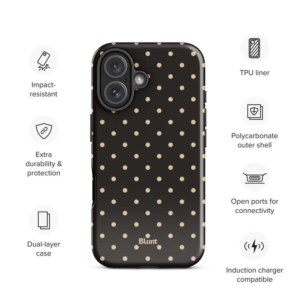 Noir Dot iPhone Case