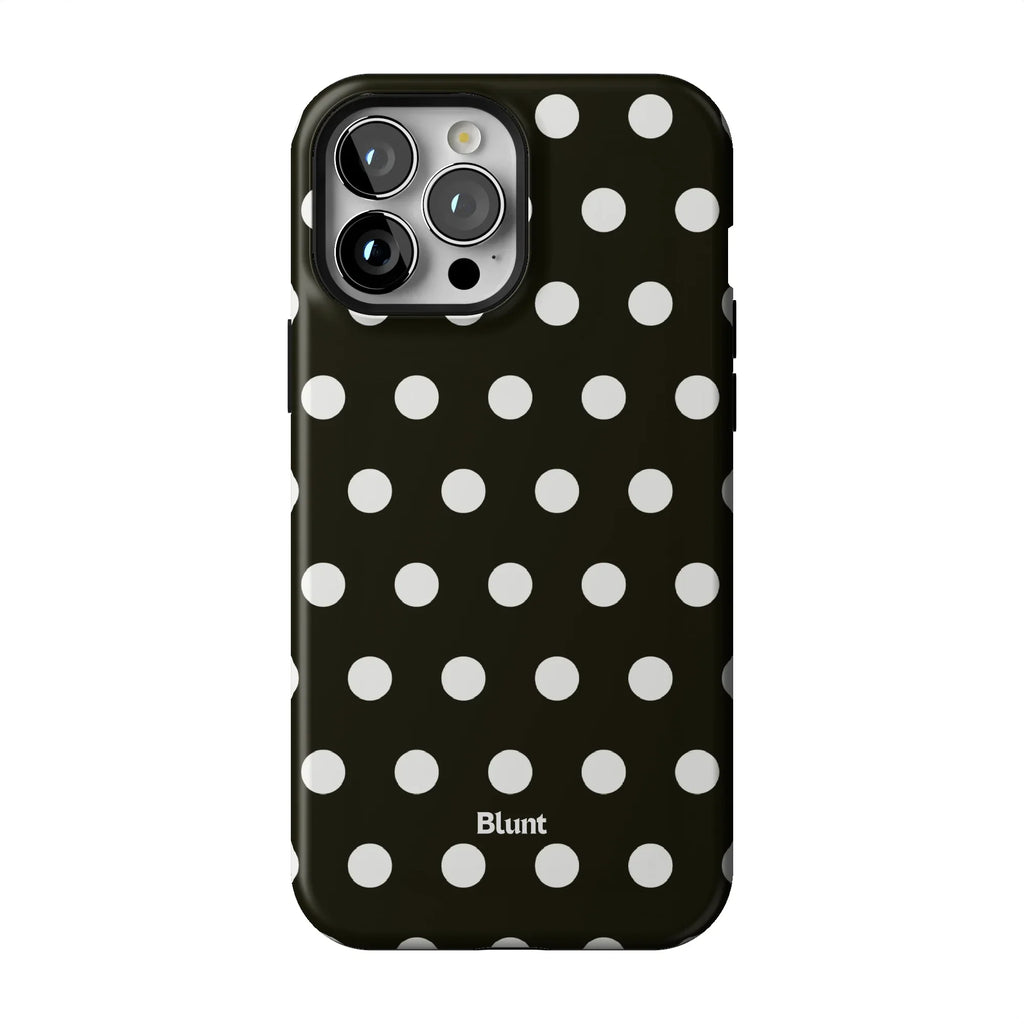 Noir Polka iPhone Case