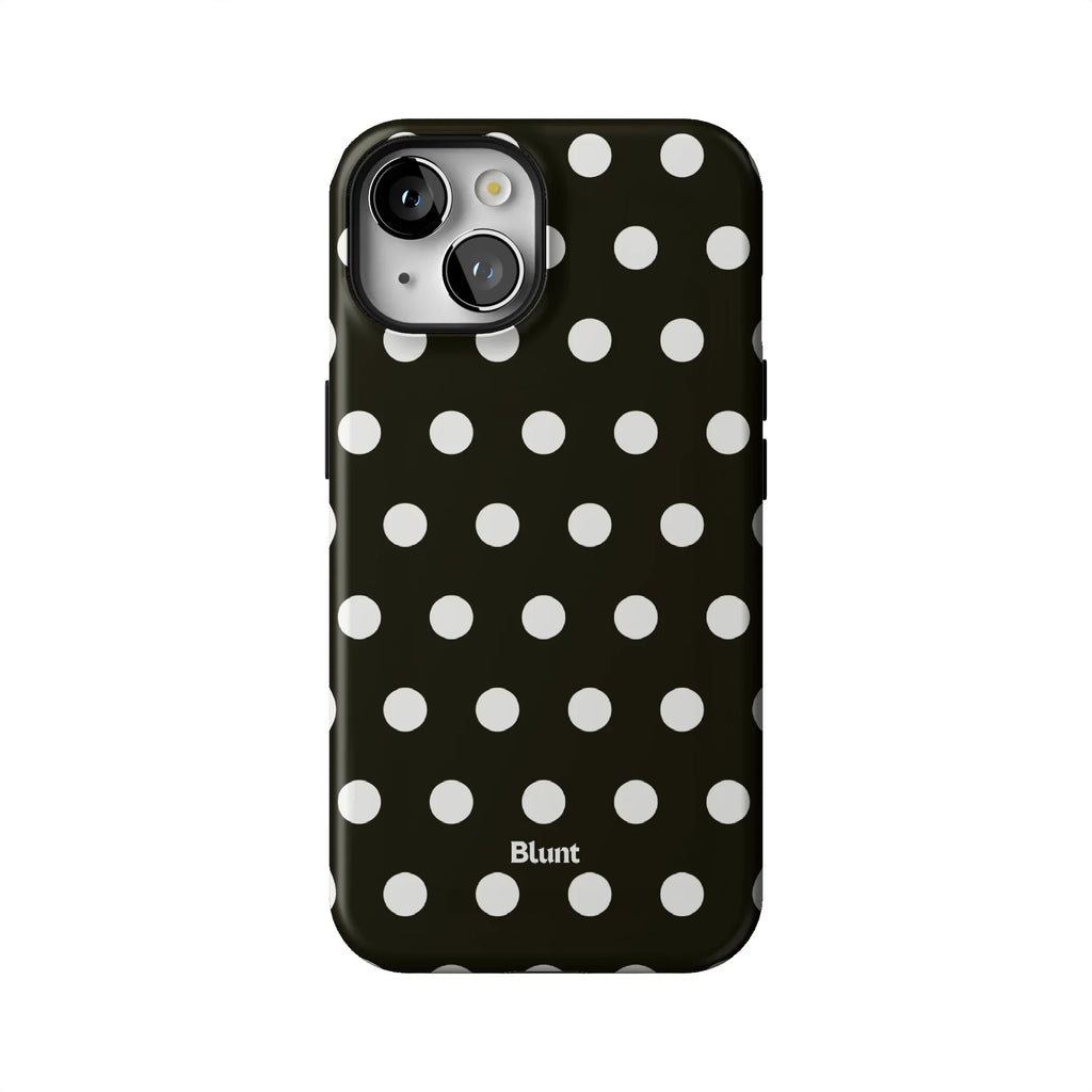 Noir Polka iPhone Case