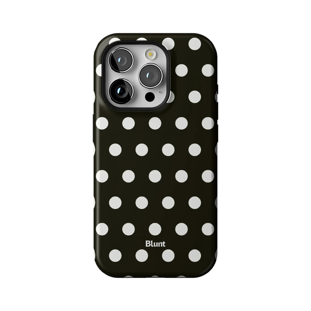 Noir Polka iPhone Case