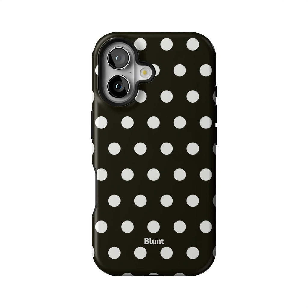 Noir Polka iPhone Case