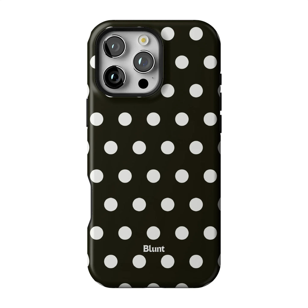 Noir Polka iPhone Case