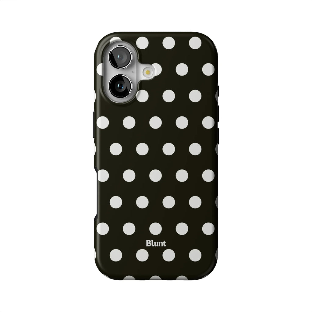 Noir Polka iPhone Case