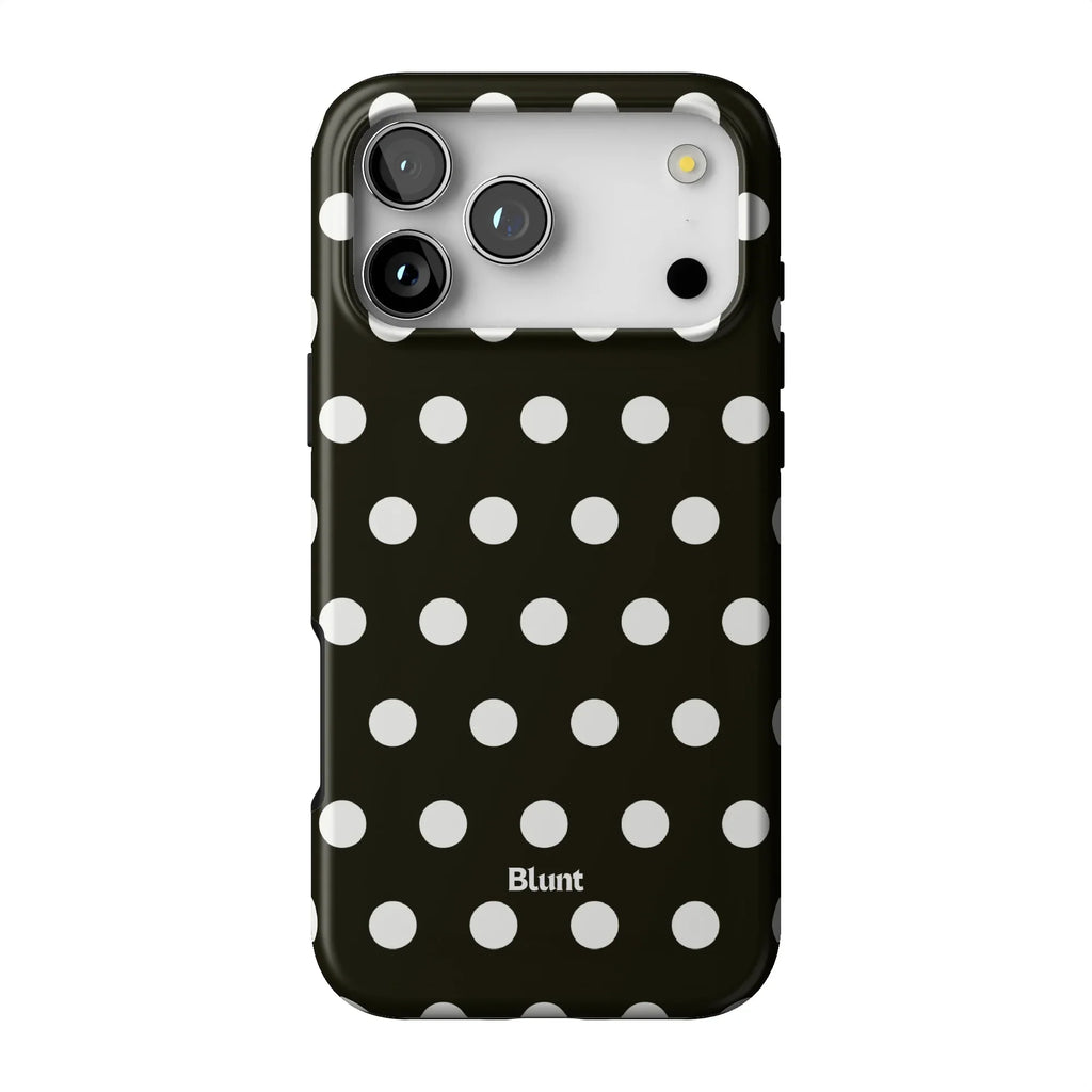 Noir Polka iPhone Case
