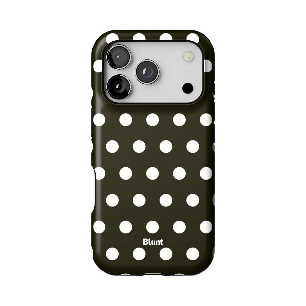 Noir Polka iPhone Case