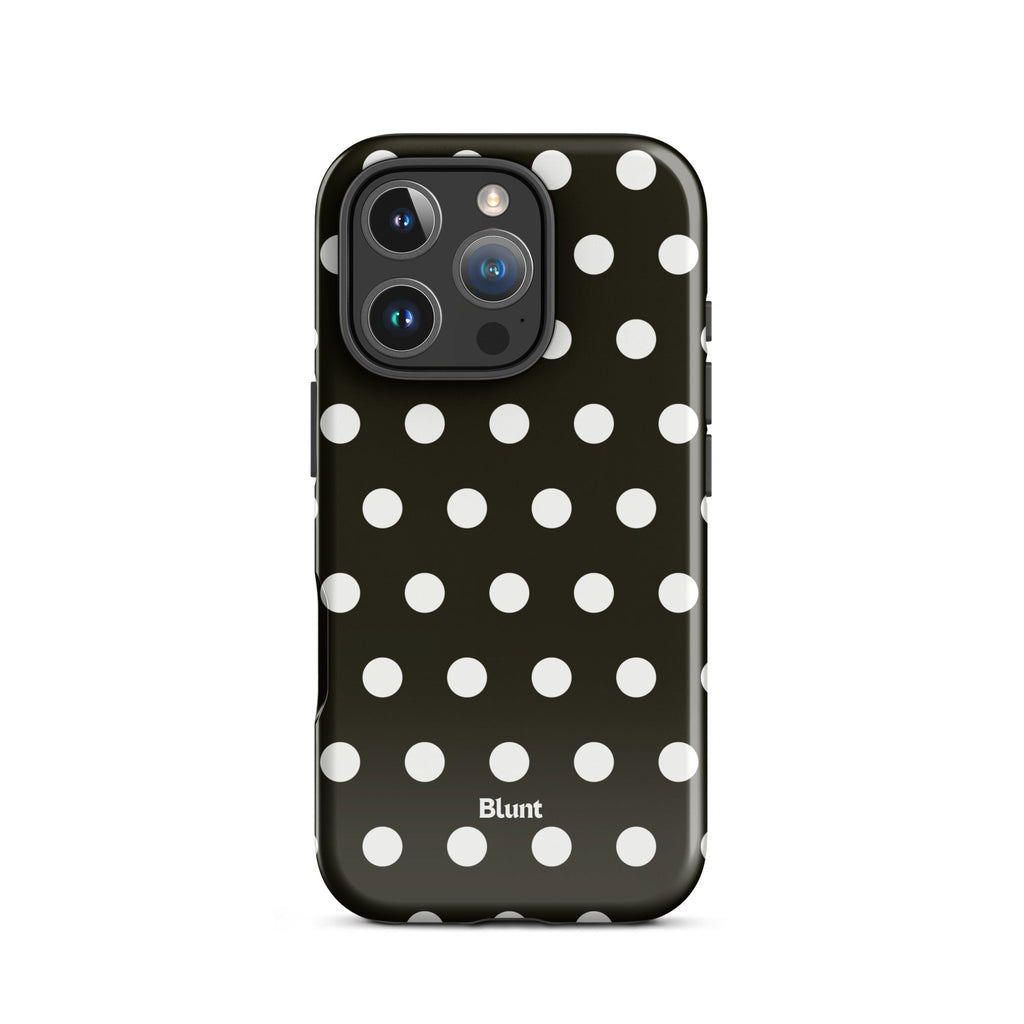 Noir Polka iPhone Case