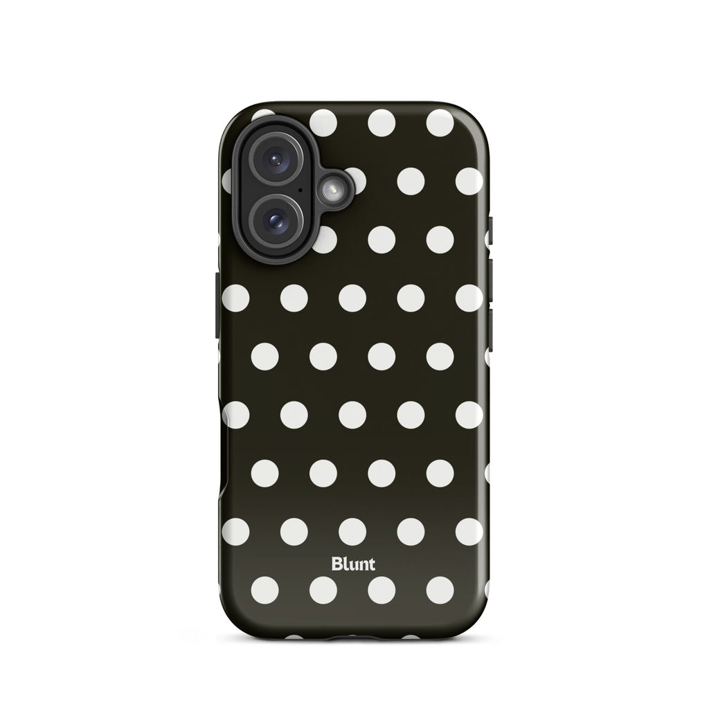 Noir Polka iPhone Case