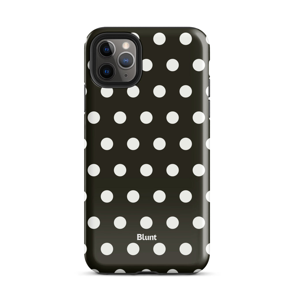 Noir Polka iPhone Case