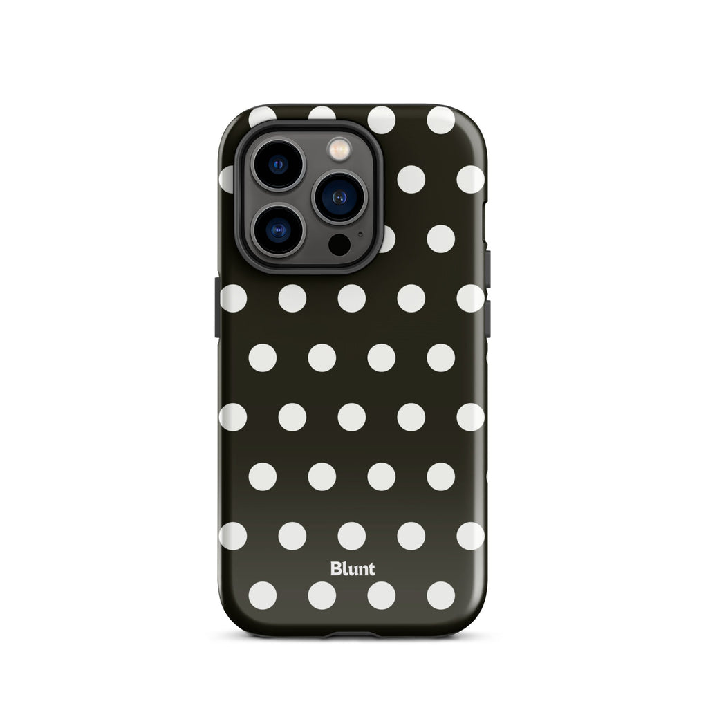 Noir Polka iPhone Case
