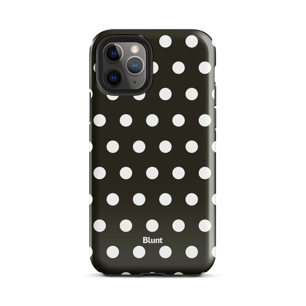 Noir Polka iPhone Case