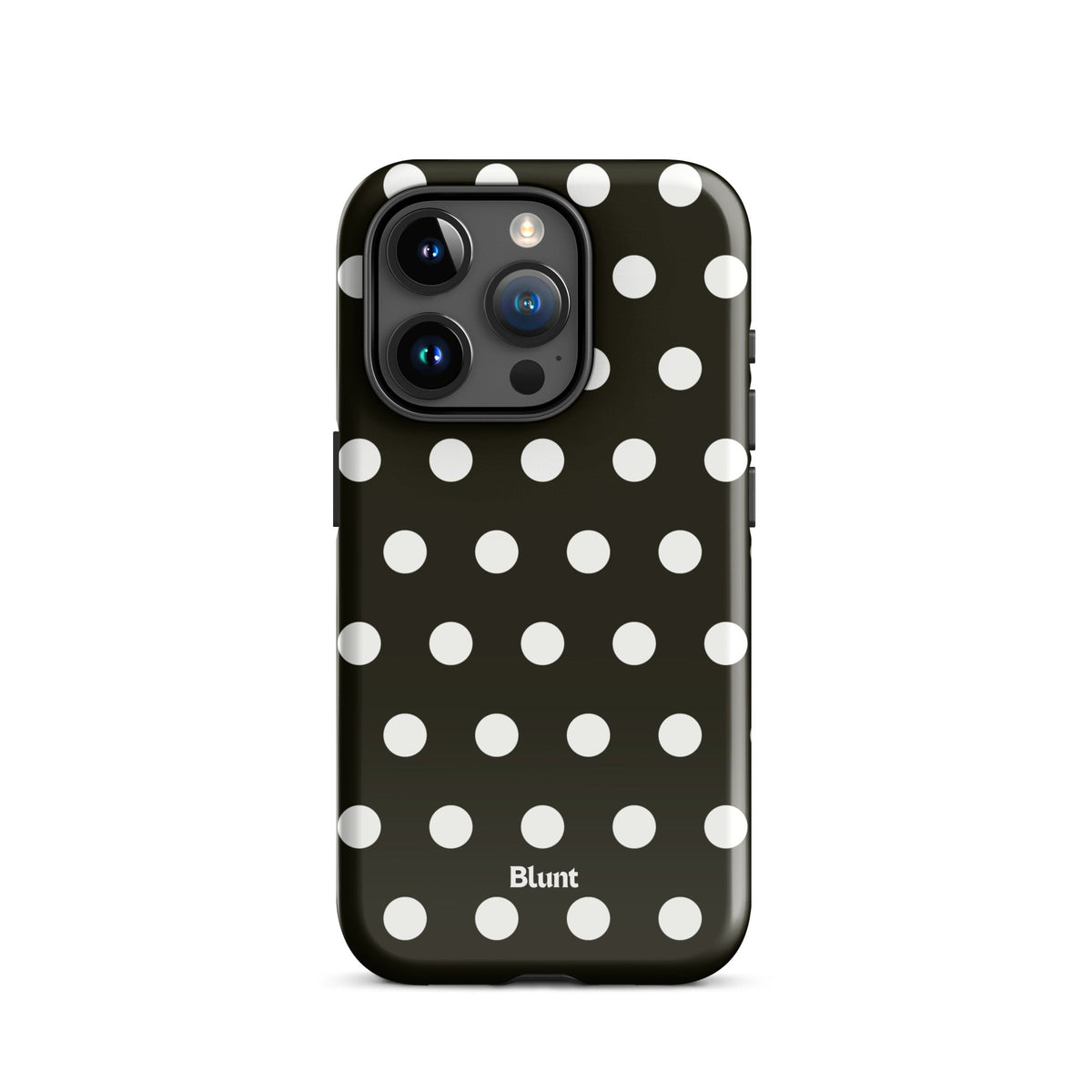 Noir Polka iPhone Case