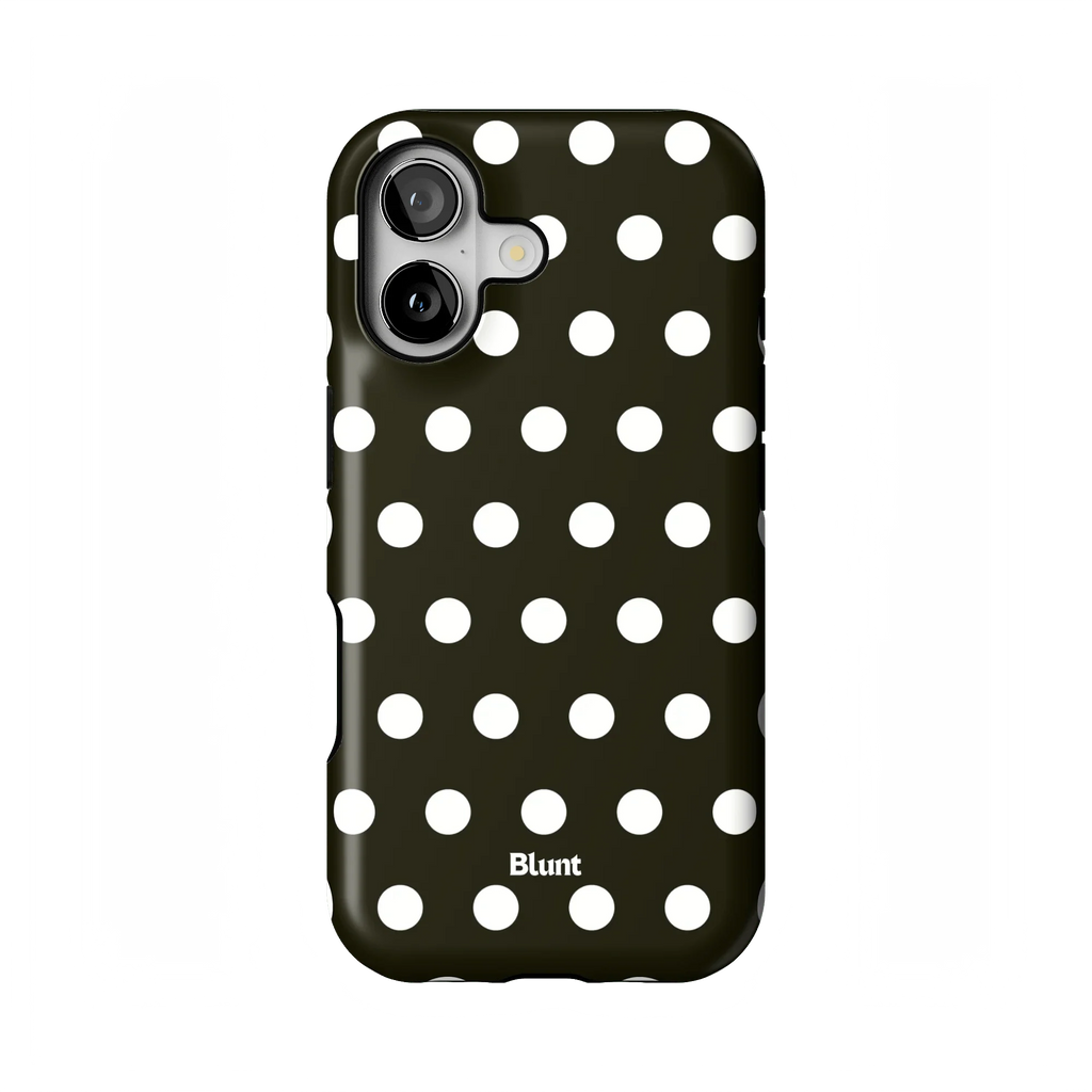 Noir Polka iPhone Case