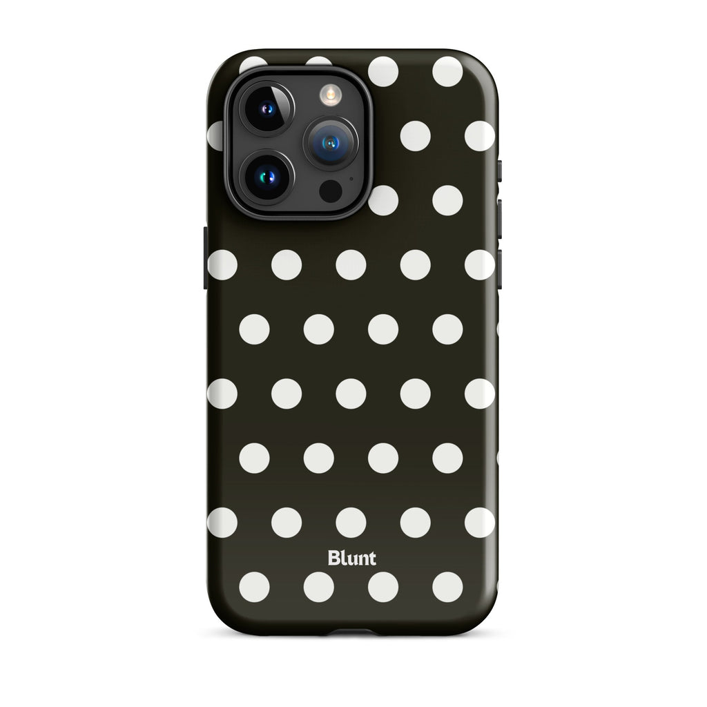 Noir Polka iPhone Case