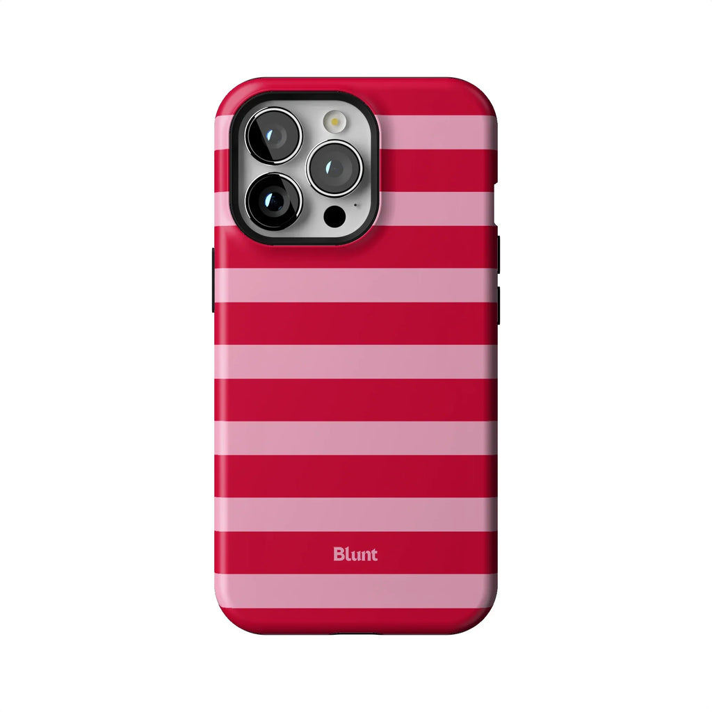 Cherry Stripe iPhone Case