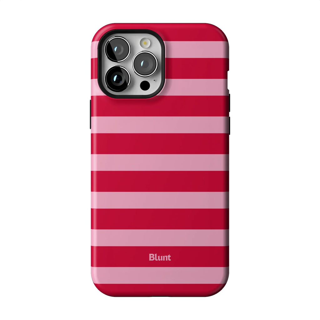 Cherry Stripe iPhone Case