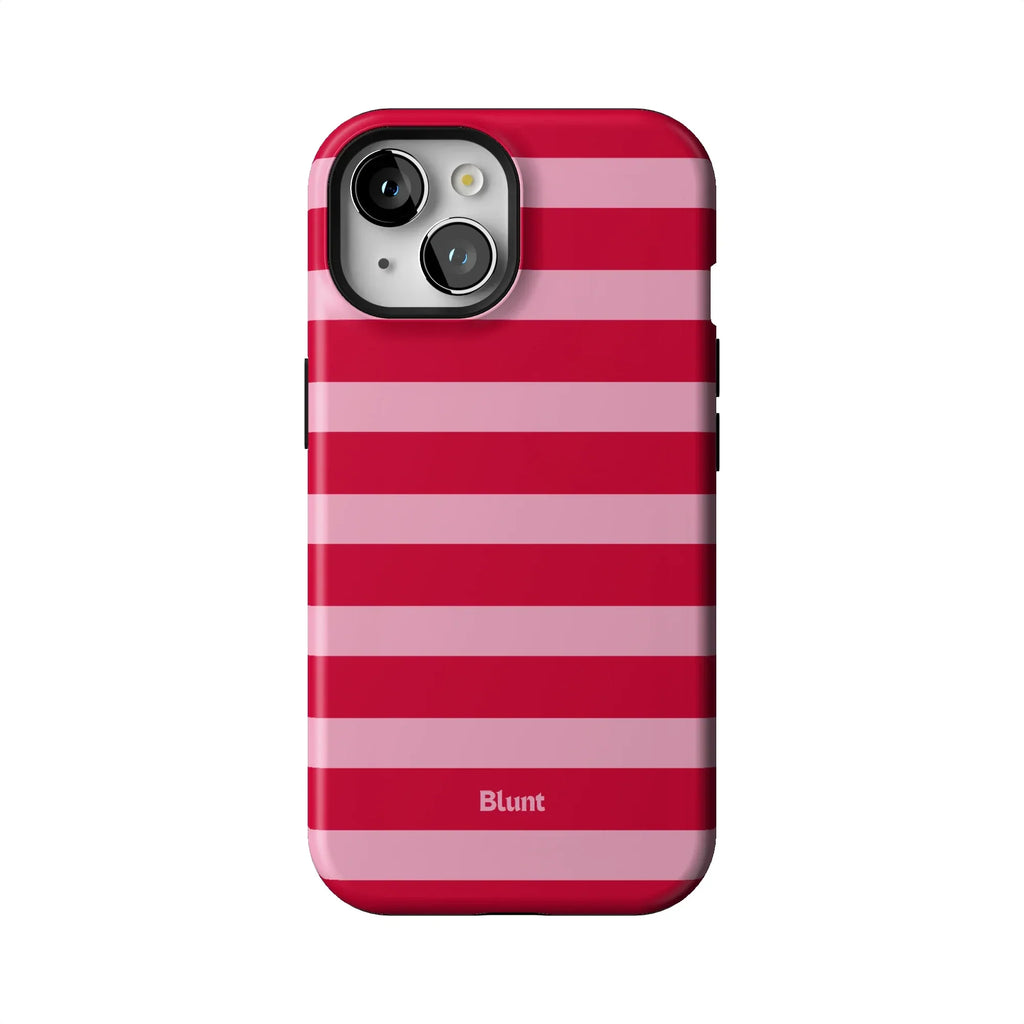 Cherry Stripe iPhone Case
