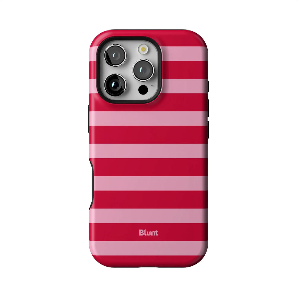 Cherry Stripe iPhone Case