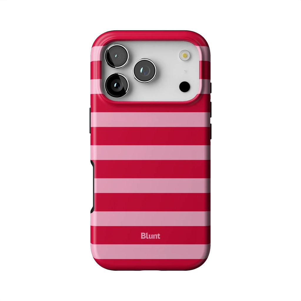 Cherry Stripe iPhone Case