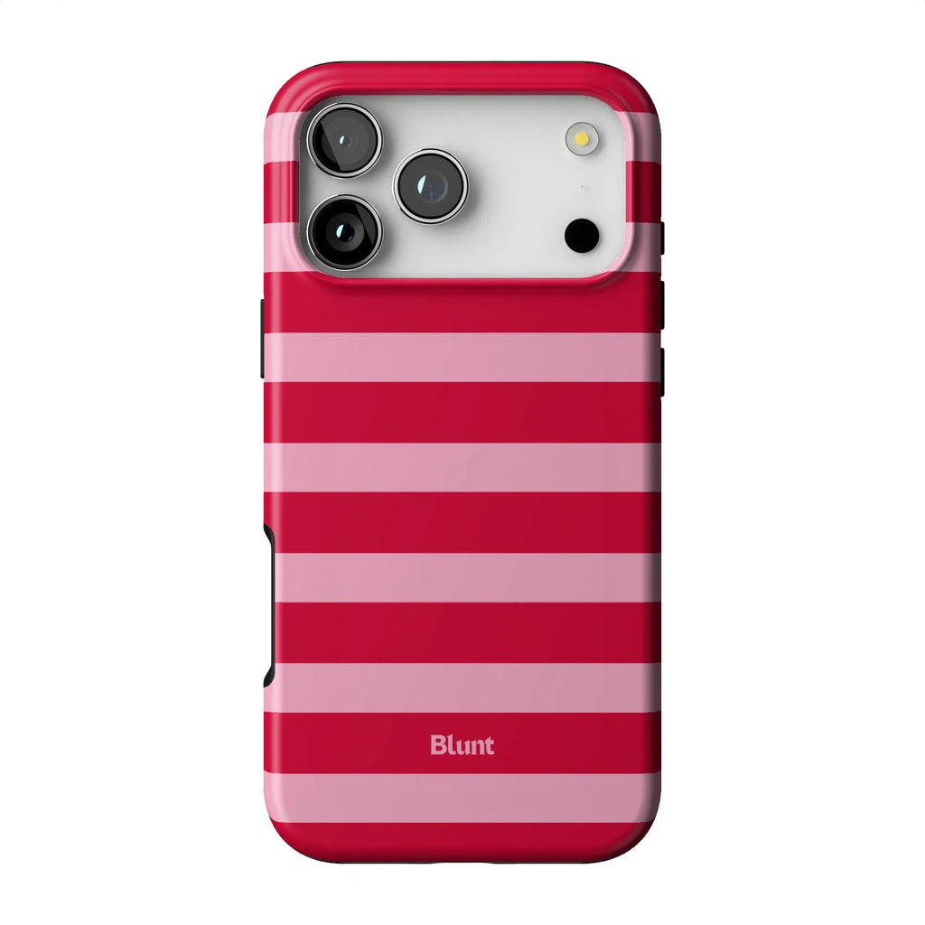 Cherry Stripe iPhone Case
