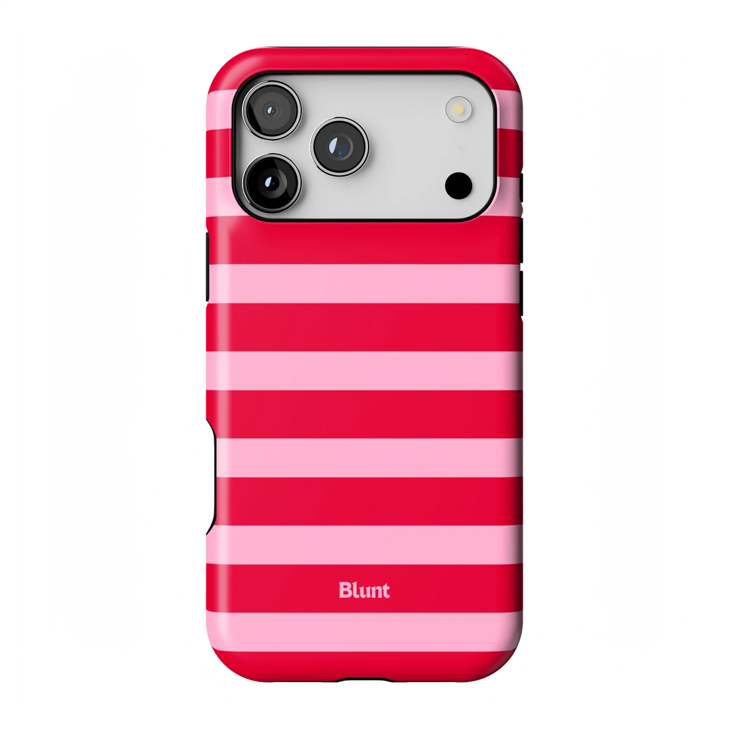 Cherry Stripe iPhone Case