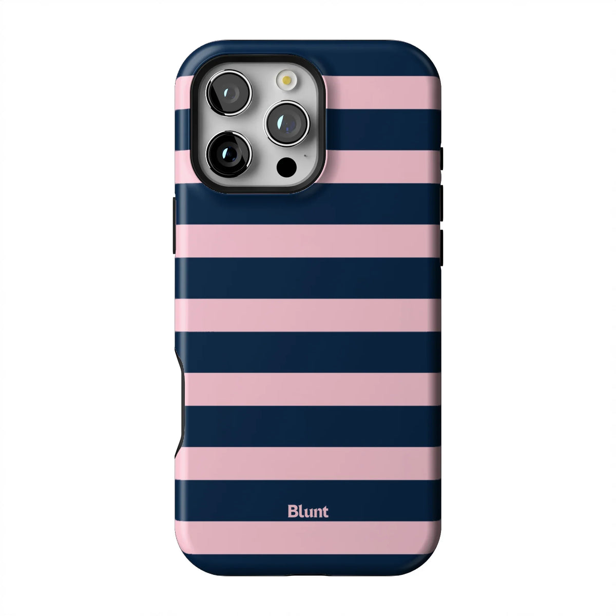 Blueberry Blush Stripe iPhone Case