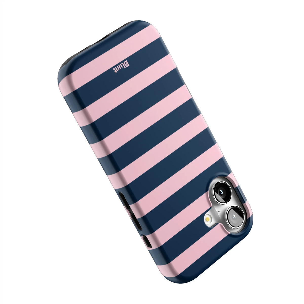 Blueberry Blush Stripe iPhone Case