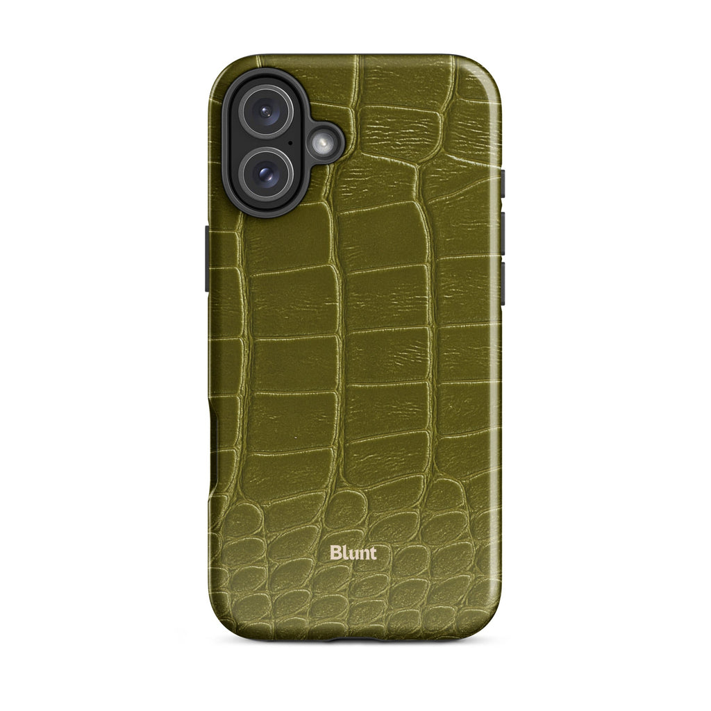 Olive Croc iPhone Case