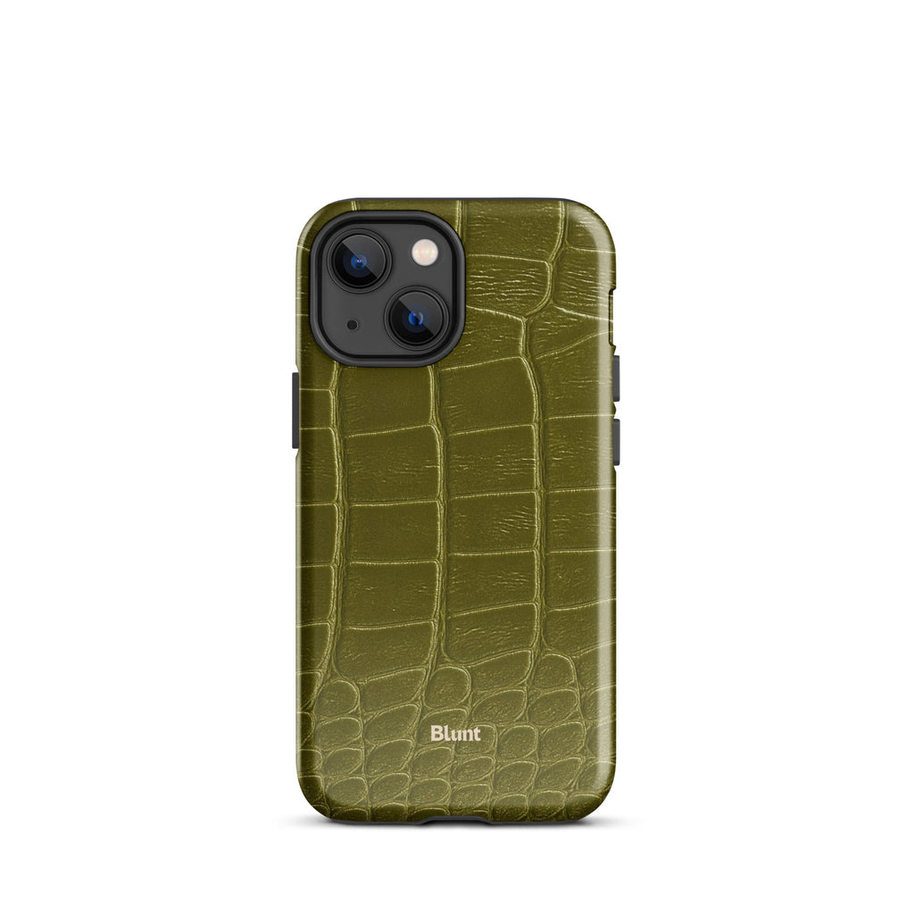 Olive Croc iPhone Case