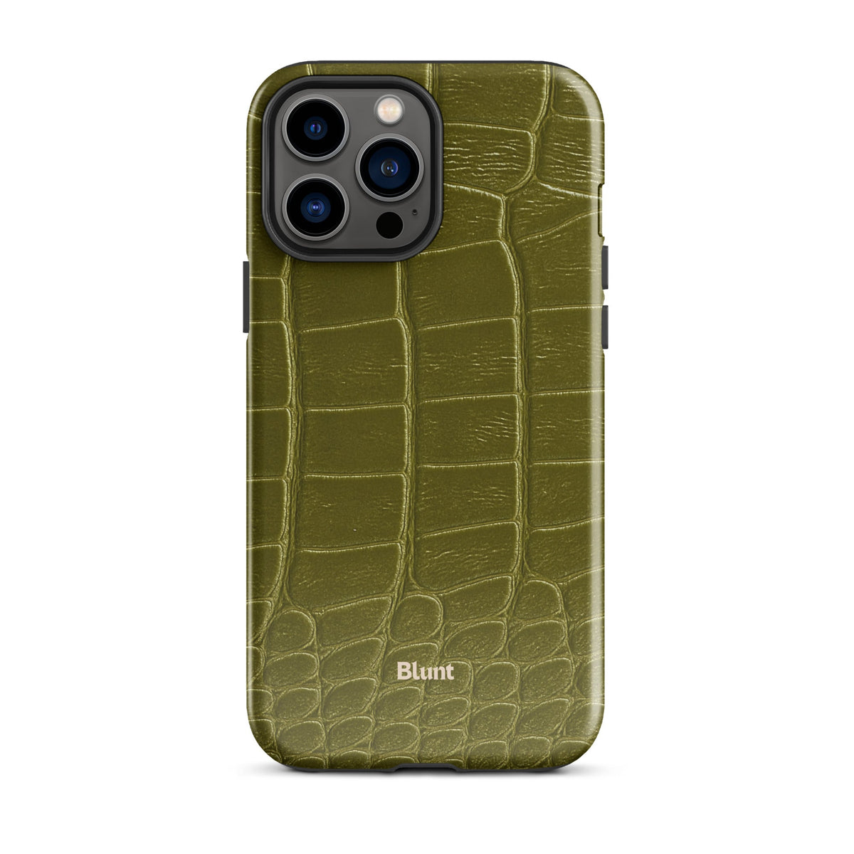 Olive Croc iPhone Case