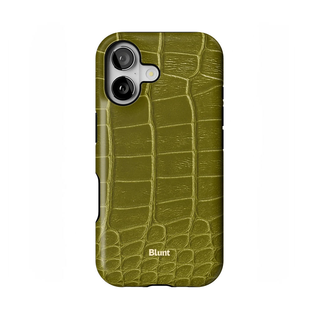 Olive Croc iPhone Case