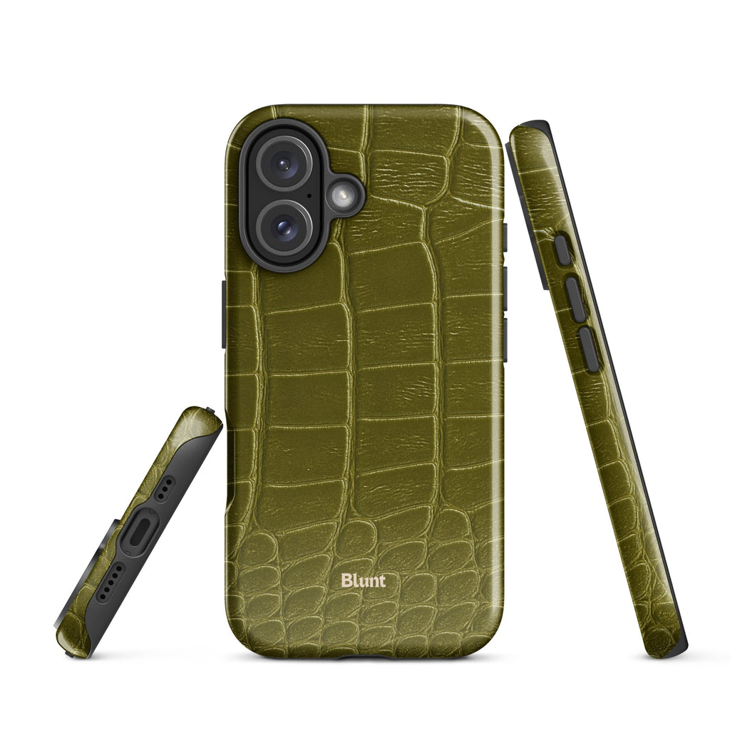 Olive Croc iPhone Case
