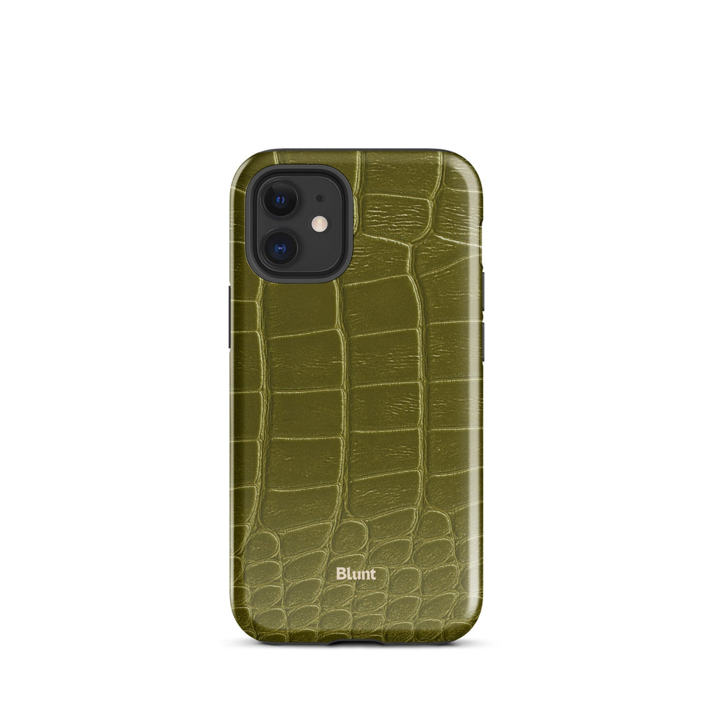 Olive Croc iPhone Case