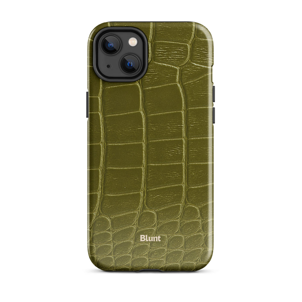 Olive Croc iPhone Case