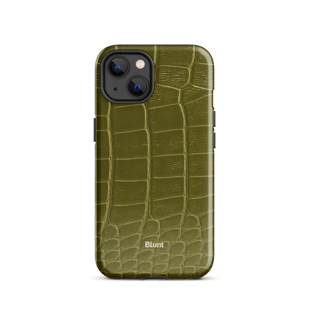 Olive Croc iPhone Case
