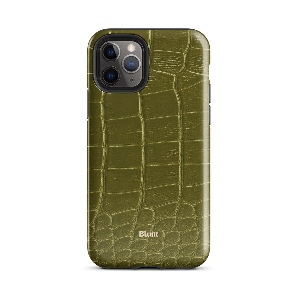 Olive Croc iPhone Case