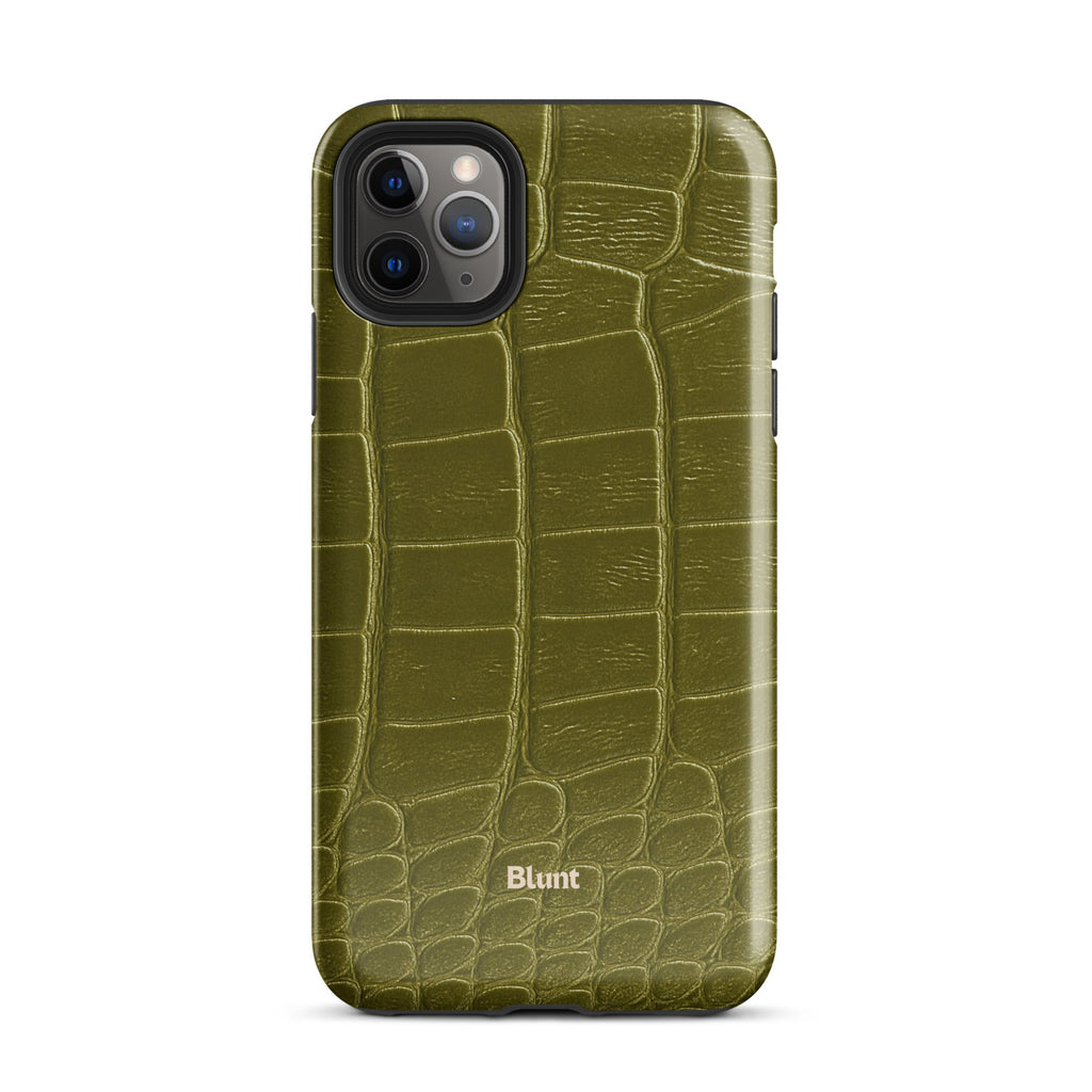 Olive Croc iPhone Case