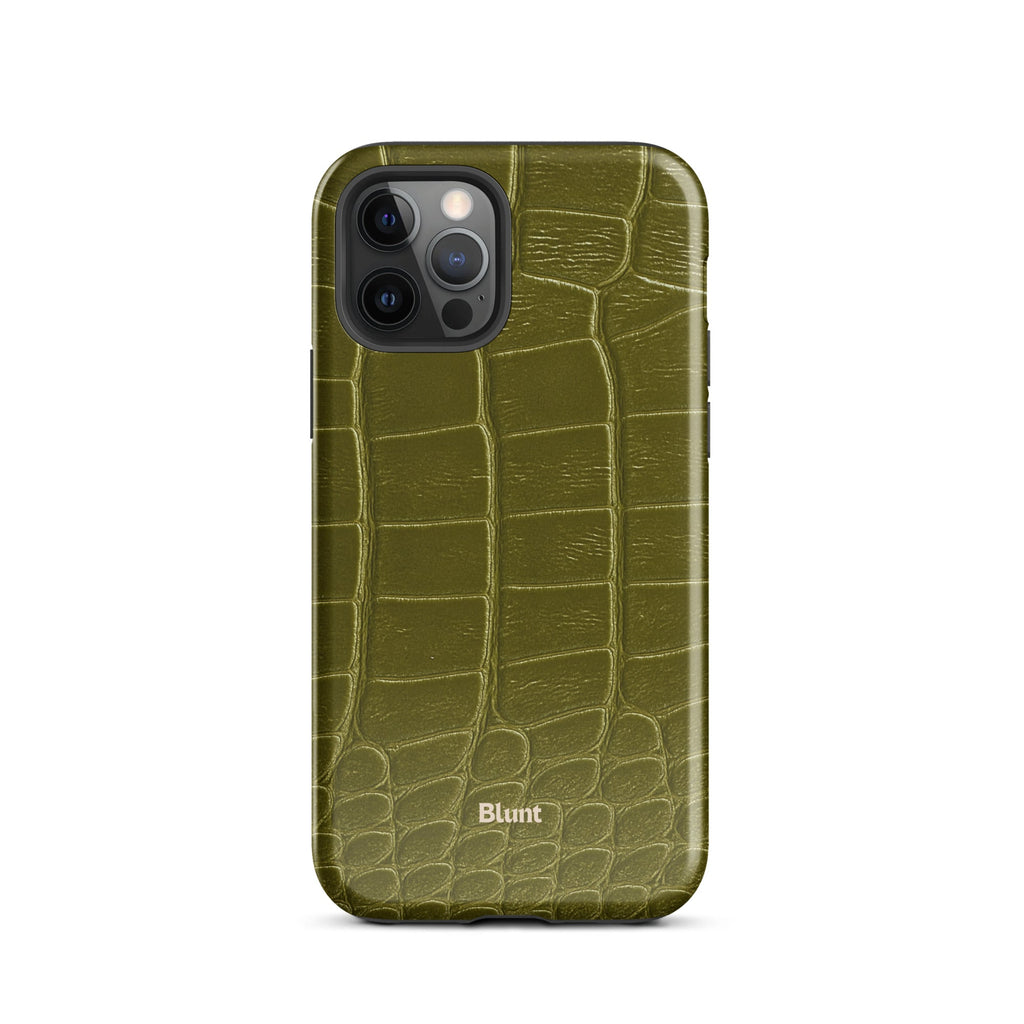 Olive Croc iPhone Case