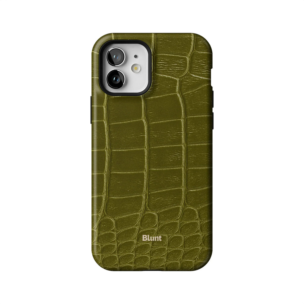 Olive Croc iPhone Case