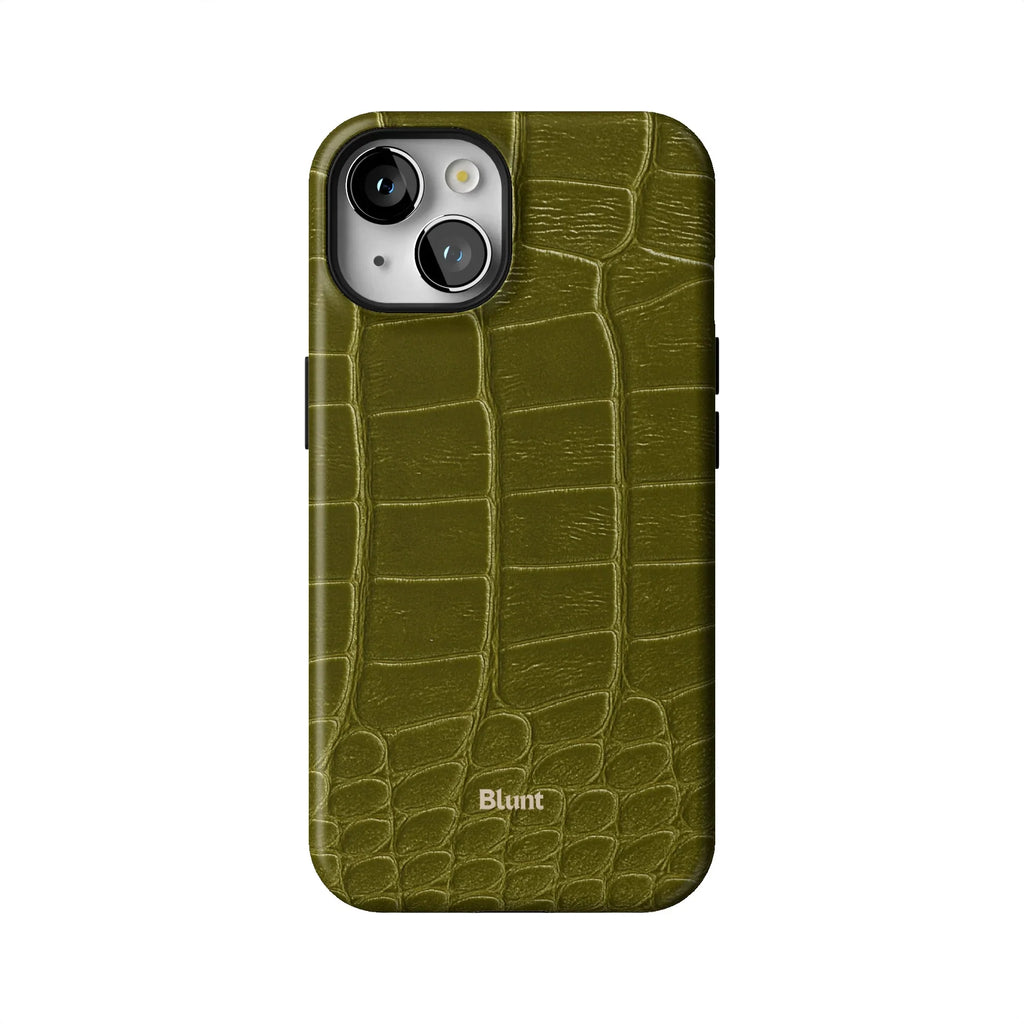 Olive Croc iPhone Case