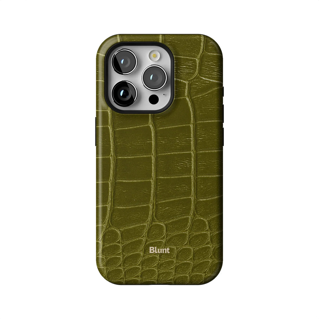 Olive Croc iPhone Case
