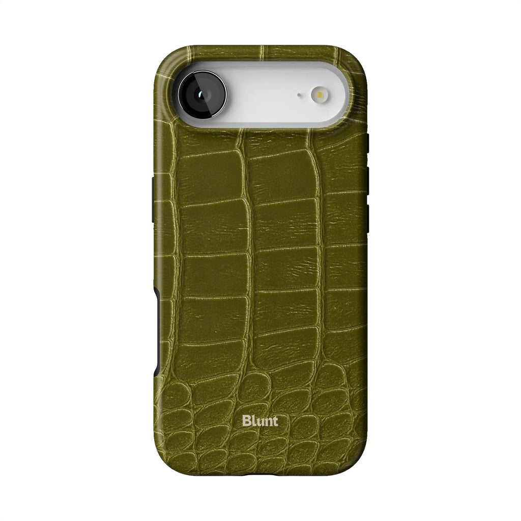 Olive Croc iPhone Case
