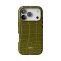 Olive Croc iPhone Case
