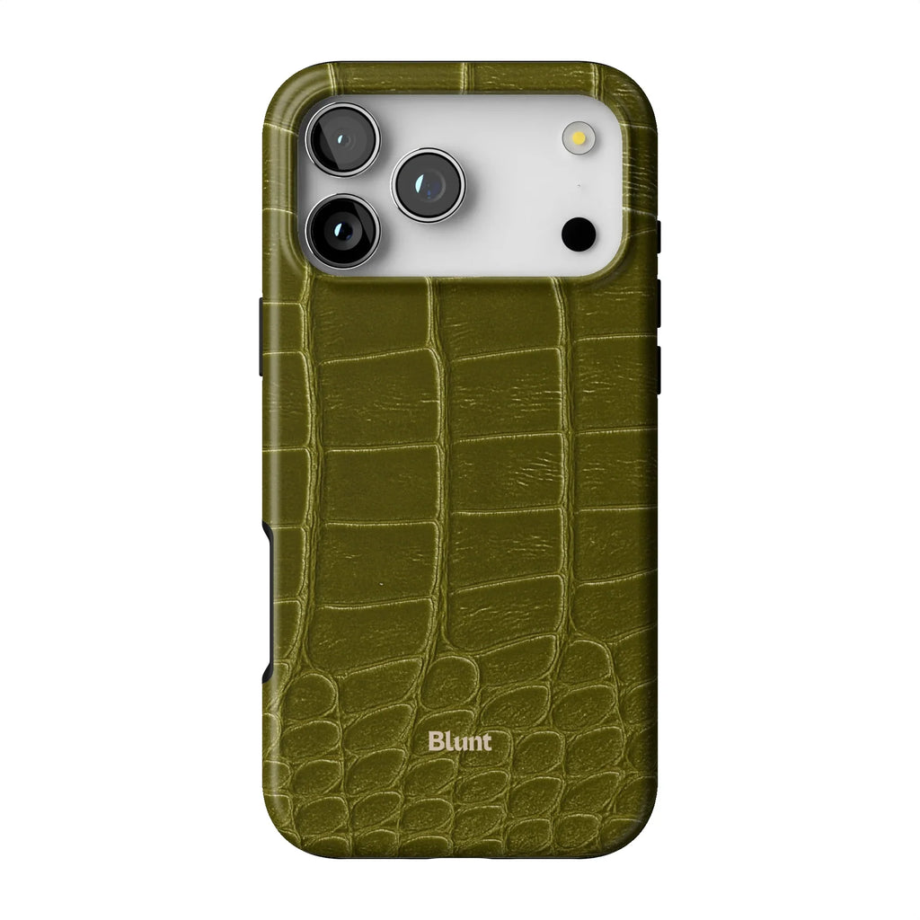 Olive Croc iPhone Case