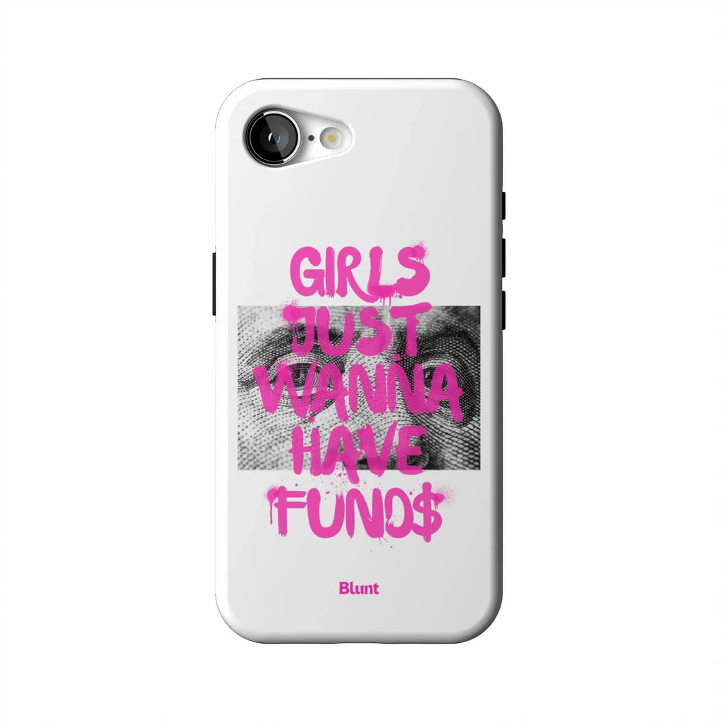 Fund$ White iPhone Case