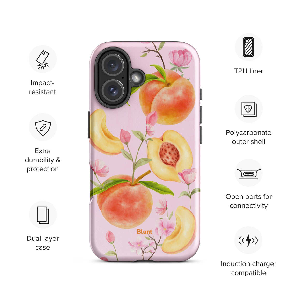 Peach Babe iPhone Case