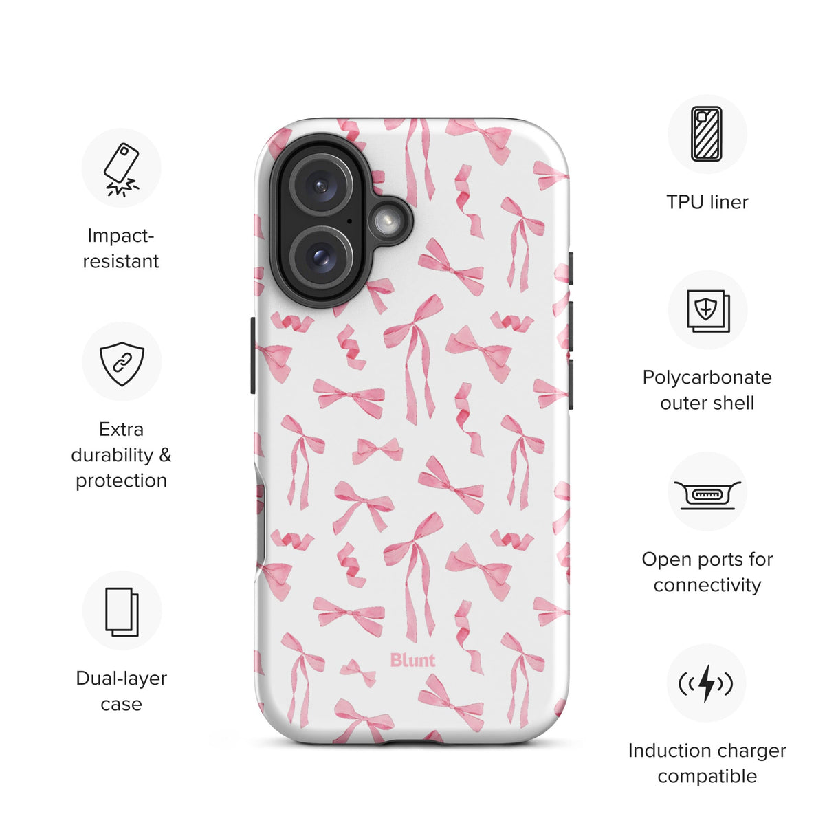 Pink Bow iPhone Case