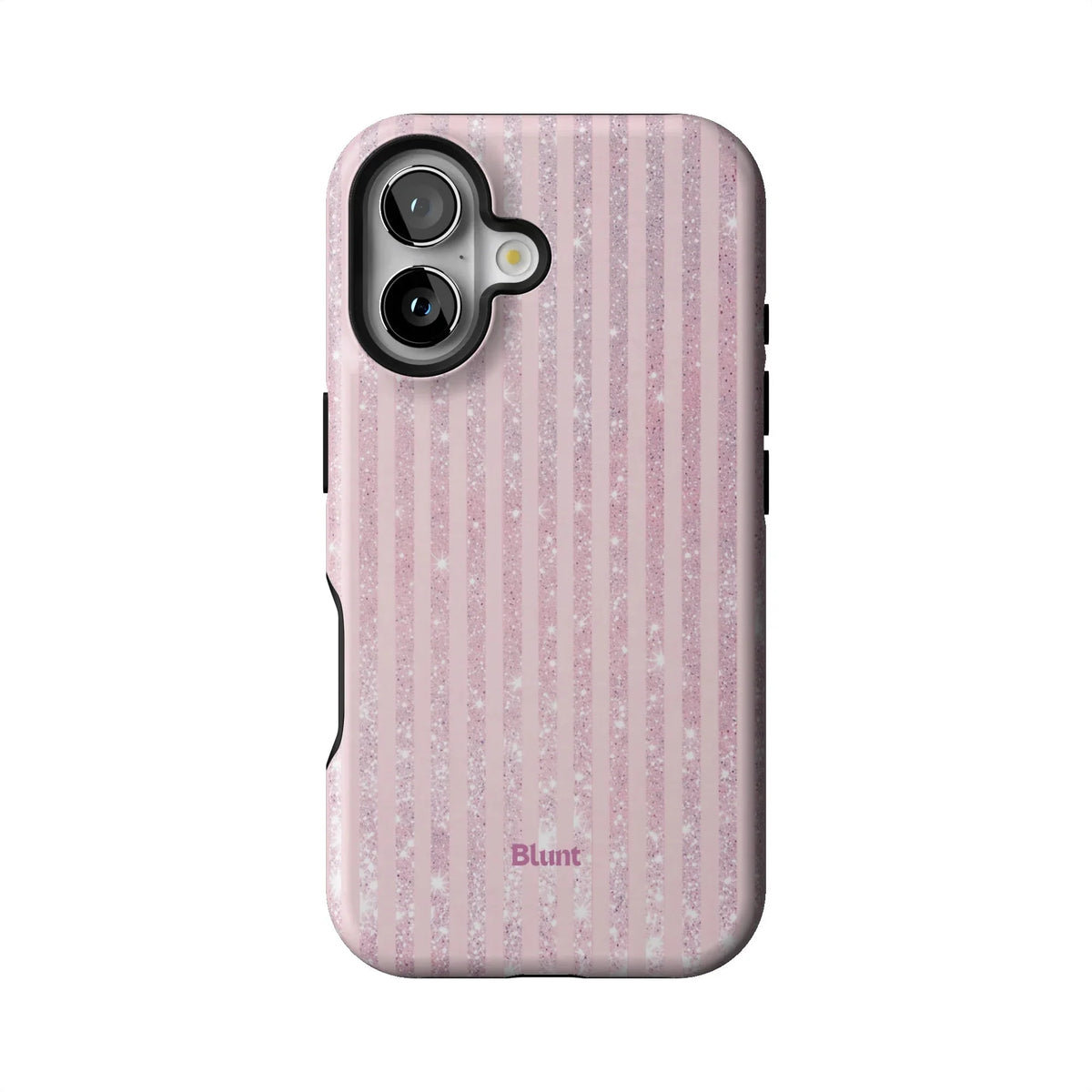 Pink Champagne Stripe iPhone Case