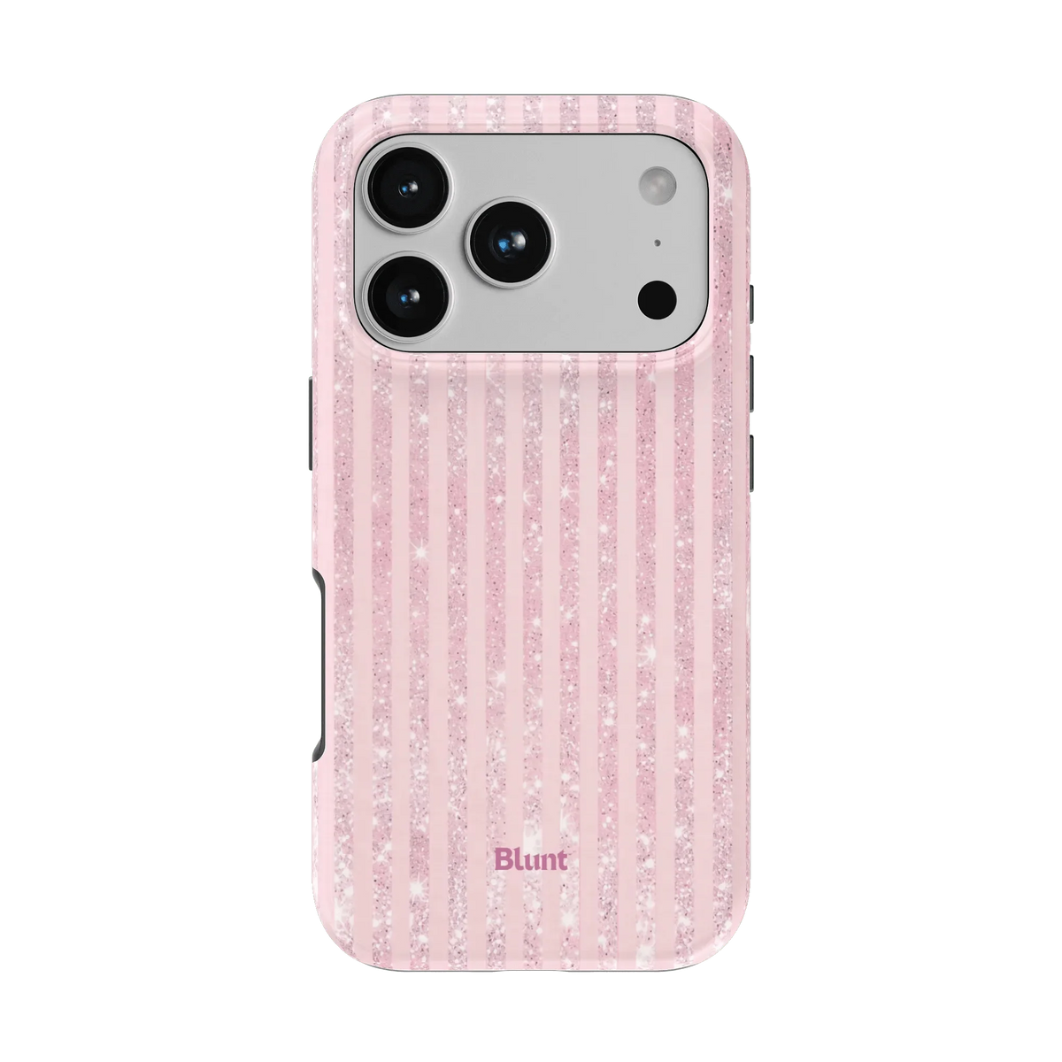 Pink Champagne Stripe iPhone Case