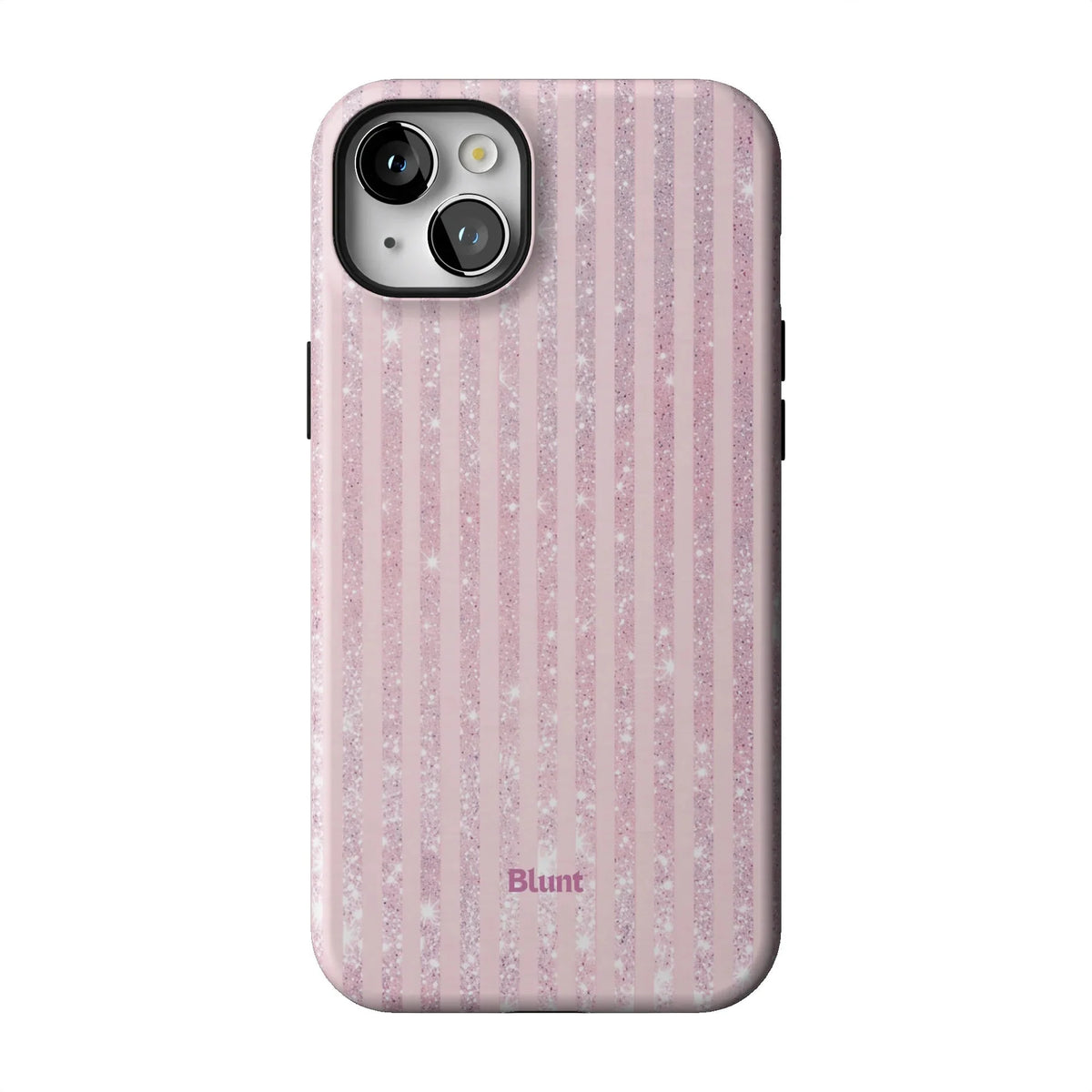 Pink Champagne Stripe iPhone Case