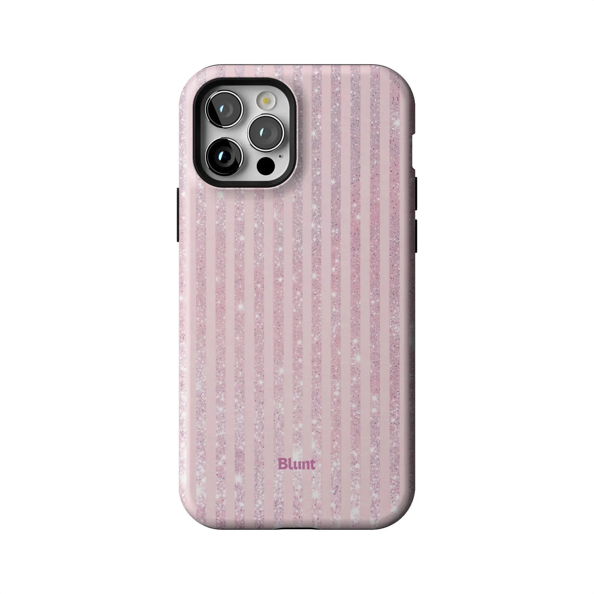 Pink Champagne Stripe iPhone Case